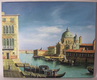 Ecole Moderne "Venise" HST 61 x 50 cm