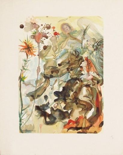 Salvador DALI St Jacques de l'Espérance Litographie 65 x 50 cm