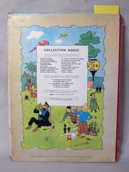 null HERGE. – Les Aventures de Tintin. Tintin au Tibet. – In-8 cartonné, dos papier...