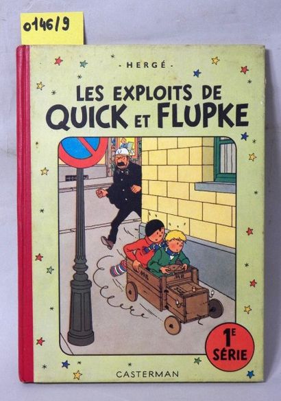null HERGE. – Les Exploits de Quick et Flupke 1ère série. – in-8 cartonné, dos papier...