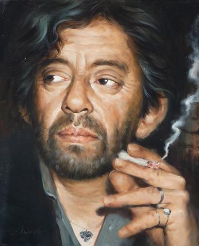 ZHANG Gainsbourg - Huile sur toile - 61 x 50 cm