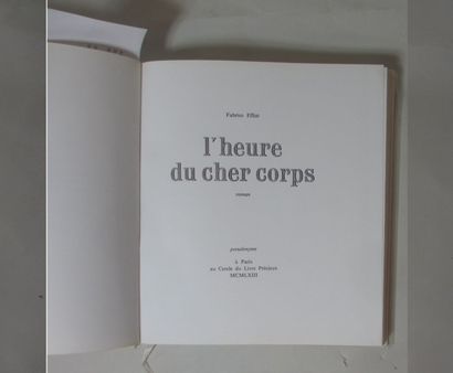 null EROTISME : *JUAN MUNTANER « Les Ecarlates » Paris, au cercle du livre précieux,...