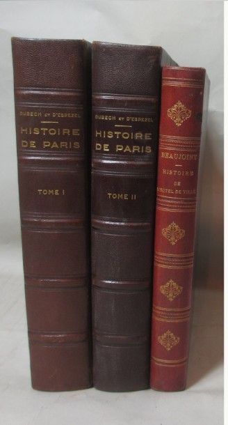 null (Paris) 3 vol. *HISTOIRE DE PARIS par L.DUBECH et P.d'ESPEZEL (tome 1 et 2)...