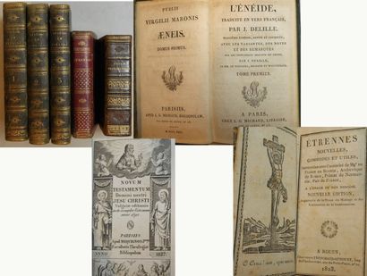 null 5 petits volumes reliés dont L'ENEIDE (3 tomes), Paris 1822 * ETRENNES NOUVELLES.,...