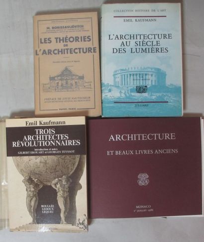 null Architecture. Lot de livres et catalogue illustrés: BORISSAVLIEVITCH (M.). Les...
