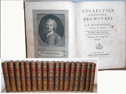 null XVIII° - Jean-Jacques ROUSSEAU - Collection complète des oeuvres de J.J.ROUSSEAU...