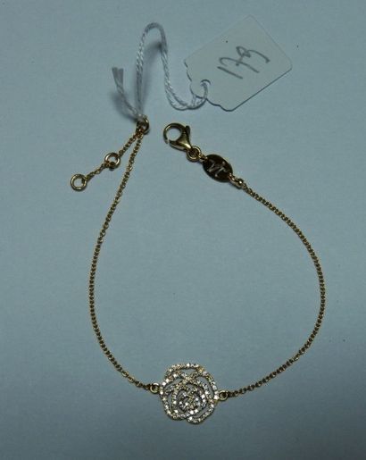 null VANESSA TUGENDHAFT : Bracelet en or jaune composé d'une chaînette agrémentée...