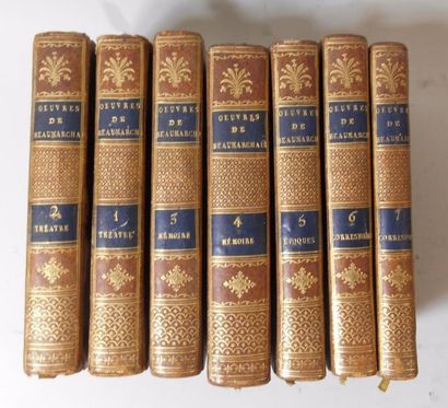 null BEAUMARCHAIS - "Oeuvres complètes" Paris, 1809 (7 volumes) (les gravures et...