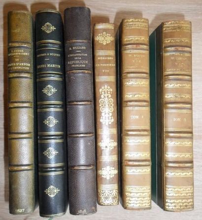 null . HISTOIRE. Lot de 6 volumes contenant : - ROSCOE, William. Vie de Laurent de...