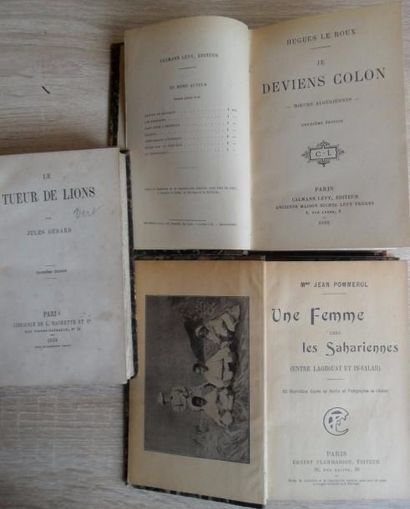 null . VOYAGES./ Maghreb. Lot de 3 volumes contenant : - POMMEROL, Madame Jean. Une...