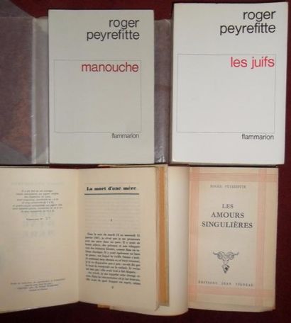null . PEYREFITTE, Roger. Lot de 4 ouvrages en édition originale : - Les amours singulières....