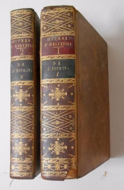 null HELVETIUS - De l'Esprit 1776 - 2 volumes