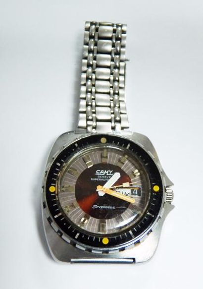 null CAMY - Modèle Superautomatic / Sevenseas (vers 1970) Montre bracelet d'homme...