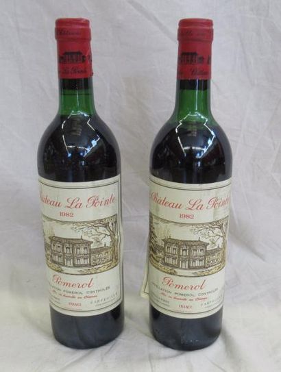 null 2 bouteilles de CHATEAU LA POINTE Pomerol 1982 ( 1 niv. bas goulot) 