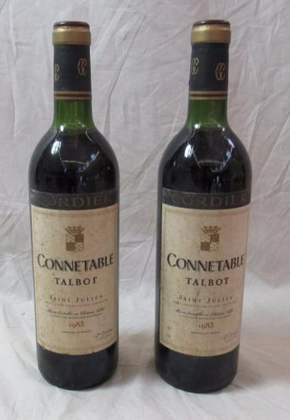 null 2 bouteilles de Connétable TALBOT Saint Julien 1983 