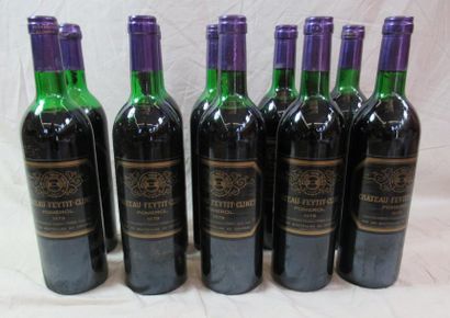 null 10 bouteilles de CHATEAU FEYTIT CLINET Pomerol 1979 