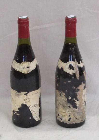 null 2 bouteilles BONNES MARES Grand cru 1998 (étiquettes abîmées) 