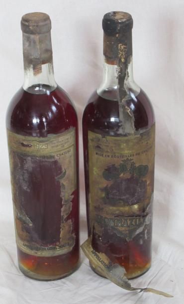 null 2 bouteilles de Monbazillac Chateau de Fonvieille Réserve du Theulet 1929 (étiquettes...