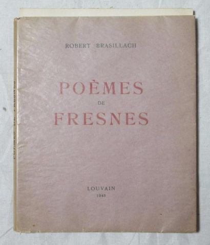 null Livre : Robert BRASILLACH "Poêmes de Fresnes Louvain" 1945 Exemplaire n°228...