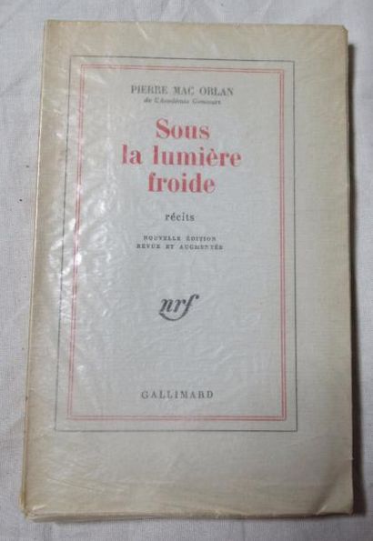 null Livre : Pierre MAC ORLAN "Sous la lumière froide" 1961 - Un des 10 exemplaires...
