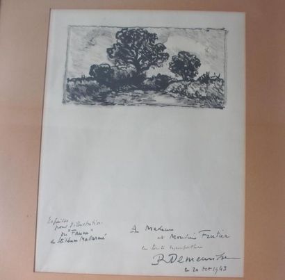 null René DEMEURISSE (1895-1961) "Esquisse pour l'illustration du Faune de Stéphane...