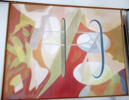 null Chouchanik SEFERIAN (né en 1935) "Composition abstraite" Huile sur toile signée...
