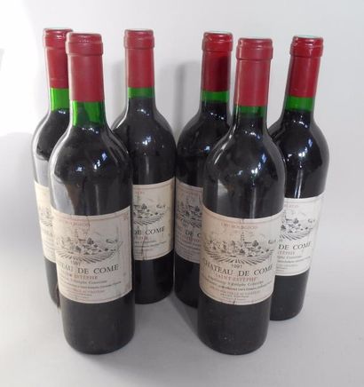 null 6 bouteilles Chateau COME SAINT ESTEPHE CRU BOURGEOIS 1991 