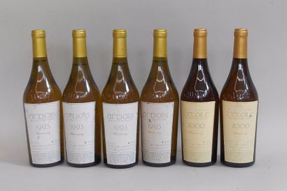 null 4 bouteilles de vin d'ARBOIS JURA blanc Chardonnay 1993 2 bouteilles de vin...