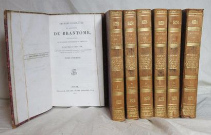 null BRANTOME. Oeuvres complètes. Paris, Foucault, 1823, 7 volumes in-8, reliure...