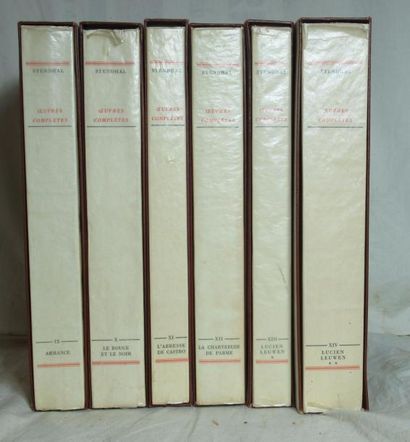 null STENDHAL. 6 volumes des oeuvres complètes édités chez Larrive à PARIS en 1953,...