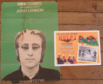 null 2 affiches Beatles et Lennon : * No Hay que Temer ! Help (affichette) * Mind...