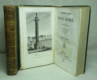 null STENDHAL. Promenade dans Rome. Paris, Delaunay, 1829, deux volumes in-8, 450...