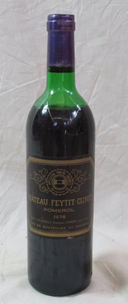 null 1 bouteille de CHATEAU FEYTIT CLINET Pomerol 1978 ( niveau haute épaule) 