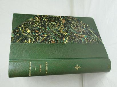 null LECONTE DE LISLE. Poèmes antiques. Paris, Lemerre, 1874, in-8, 310 pages, demi-reliure...