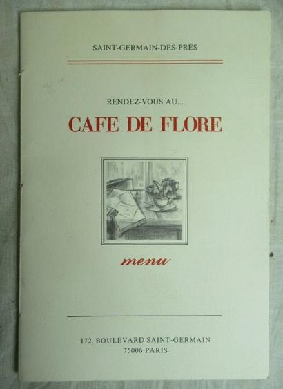 null Menu du Café de Flore 