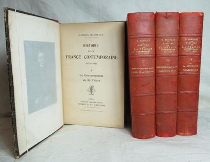 null HANOTAUX Gabriel. Histoire de la France contemporaine, 1871-1900. Paris, Furne...