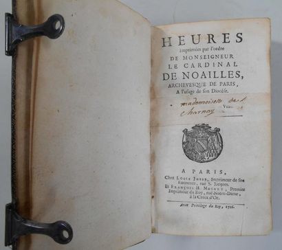 null Livre d'heures imprimées par l'ordre de Monseigneur Le Cardinal de Noailles,...