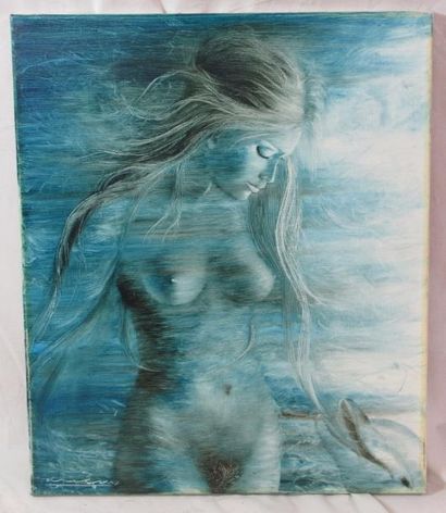 null Xavier PESME (Angoulême 1932) "Aphrodite n°517" Huile sur toile signée en bas...