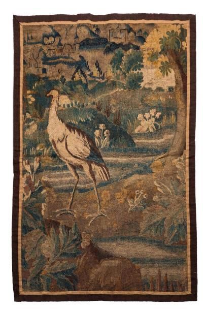 null Tapisserie d'Aubusson en laine et soie, du début du XVIIIième siècle. Un élégant...
