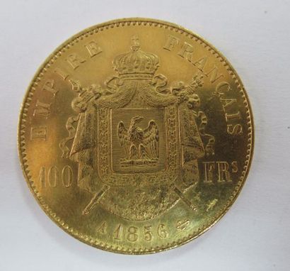 null 1 pièce de 100 Francs or Napoléon III Vendue sur désignation - Conservée au...