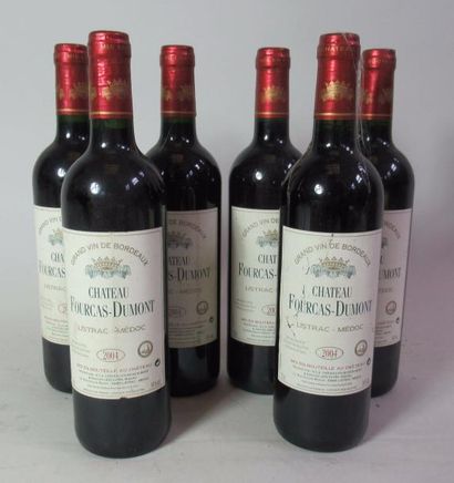 null 6 bouteilles de Chateau Fourcas Dumont 1er cru - Listrac Médoc 2004 