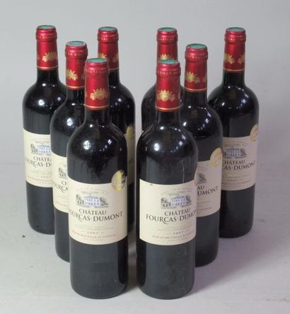 null 8 bouteilles de Chateau Fourcas Dumont 1er cru - Listrac Médoc 2007 