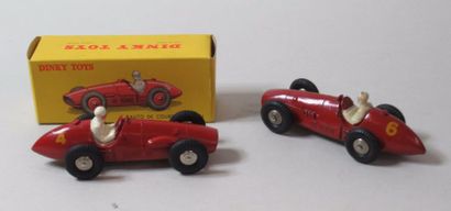 null DINKY TOYS - Ferrari de course (n°23 J) et une autre (sans boite) 