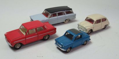 null DINKY TOYS - Fiat 1800, Fiat 600, Vespa 2 CV, Opel Cadette 