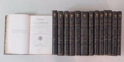 null Mémoires de la Sorbonne : 14 volumes reliés aux chiffres de Napoléon III 