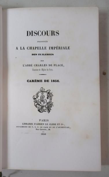 null * Discours prononcés à la Chapelle Impériale des Tuileries par l'Abbé Charles...