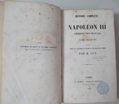 null MME GALLIX ET GUY "Histoire complète de Napoléon III, empereur des Français...