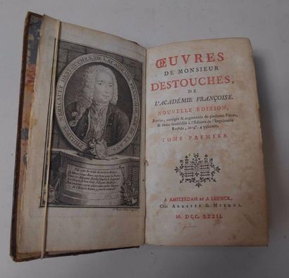 null Oeuvres de Monsieur DESTOUCHES de l'Académie Française 2 tomes en un volume...
