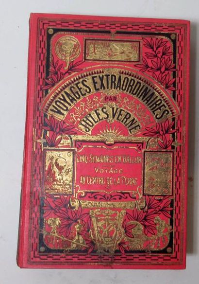 null Jules VERNE "Voyages extraordinaires - Cinq semaines en Ballon - Voyages au...