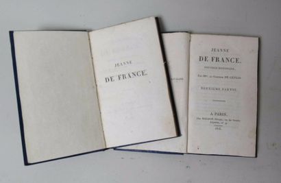 null La COMTESSE DE GENLIS "Jeanne de France, nouvelle historique" Deux volumes reliés...